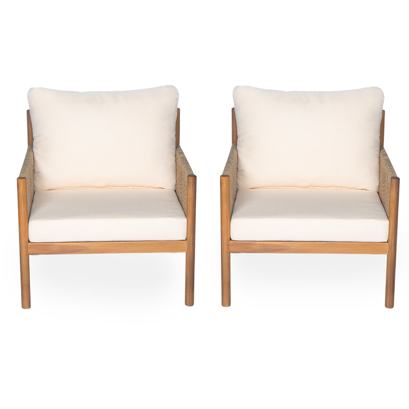 Fauteuil club avec coussins Fielder