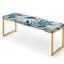 Coastal Neutrals - motif tropical - banc rembourré doré Tropical-135656731
