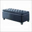 Banc en tissu gris Rebekah avec rangement