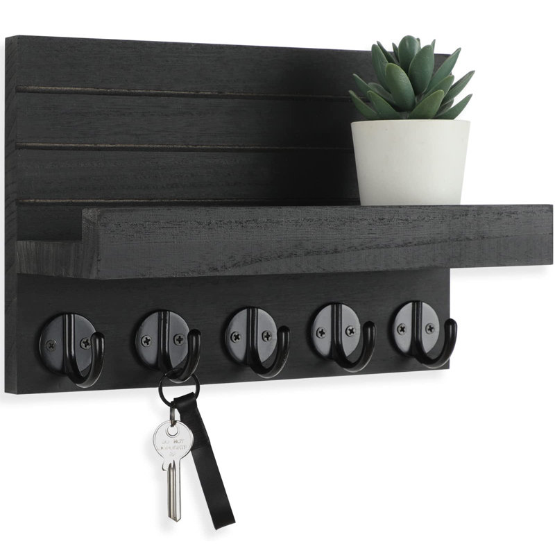 Burgest Wall Wall Hook, Black