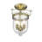 Husman Glass Semi Flush Mount-16518436-16518438
