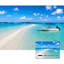 Papier peint adhésif auto-adhésif moderne pour la chambre à coucher avec plage de sable tropicale L 100 po x l 144 po Peel and Stick