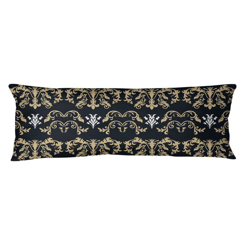 Polyester Medium Pillow, Black/Brown/White, Polyester