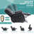 Upholstered Velvet Power Reclining Heated Massage Chair-1327813275