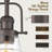 1 - Light 11'' Vintage Pendant Light Clear Glass Shade-114193831