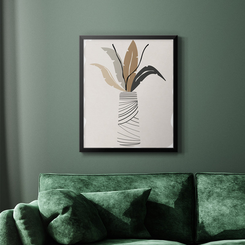Palm Arrangement II Premium Framed Canvas - Ready to Hang