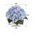 Silk Hydrangea Arrangement in Vase-113077580