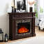 Cherry Electric Fireplace Model - 40.96"W X 12.06"D 45.05"H, Remote Controlled, Adjustable Flames, Smooth, 3D Heating System Operated,
