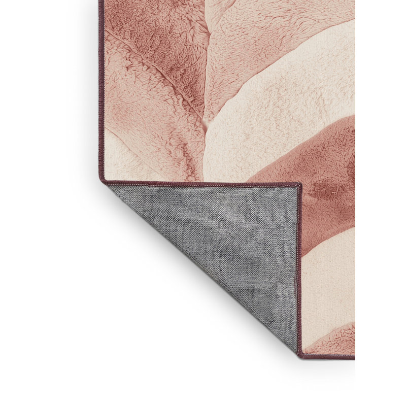 Tapis beige moderne et contemporain lavable à la machine Pryer, 7 x 9