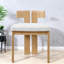 Ensemble de 2 chaises de salle à manger moelleuses en bois de style moderne Boucle