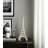 Decorative Object Porcelain Honeycomb Eiffel Tower Design For Home Office Bedroom Living Room - 14" Ivory