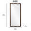 Solid Wood Wavy Wall Full Length Mirror