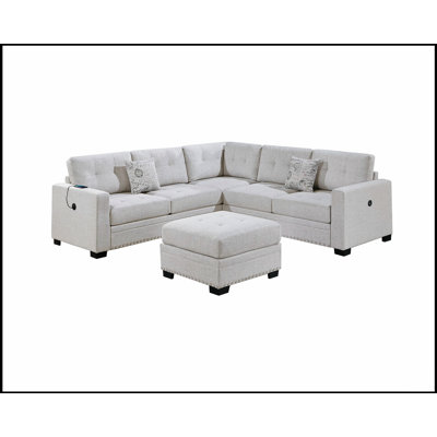 Ensemble de canapé-lit modulaire décontracté simple et capitonné 4 pièces