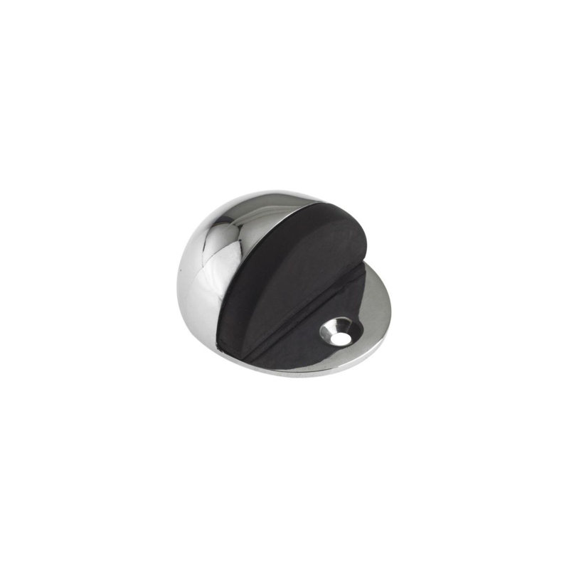 Steel Floor Door Stop, Satin Brass