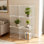 6-Cube Modular Wire Grid Storage Shelves Unit, Stackable Organizer With Interlocking Design For Home, Office, And Closet