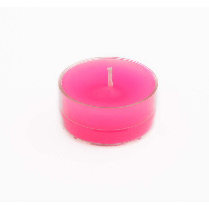 Bougie photophore sans parfum, Rose vif, Ensemble de 50