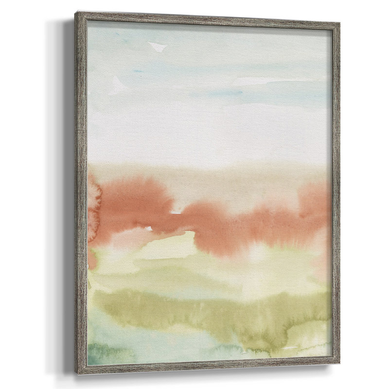 Blush Sunrise I, reproduction encadrée - bois massif, H 11 po x l 9 po