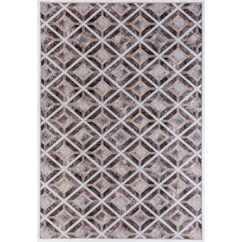 Kol Geometric Area Rug, Rectangle 160 x 230cm