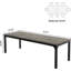 Table de salle à manger rectangulaire de 78 po et 78 po pour 6 à 8 personnes avec mobilier de salle à manger moderne (seulement table, sans chaise)