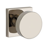 Contemporary Keyed Door Knob with Square Rosette