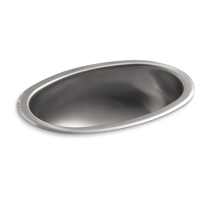Bolero Metal Oval Dual Mount Bathroom Sink, Yes