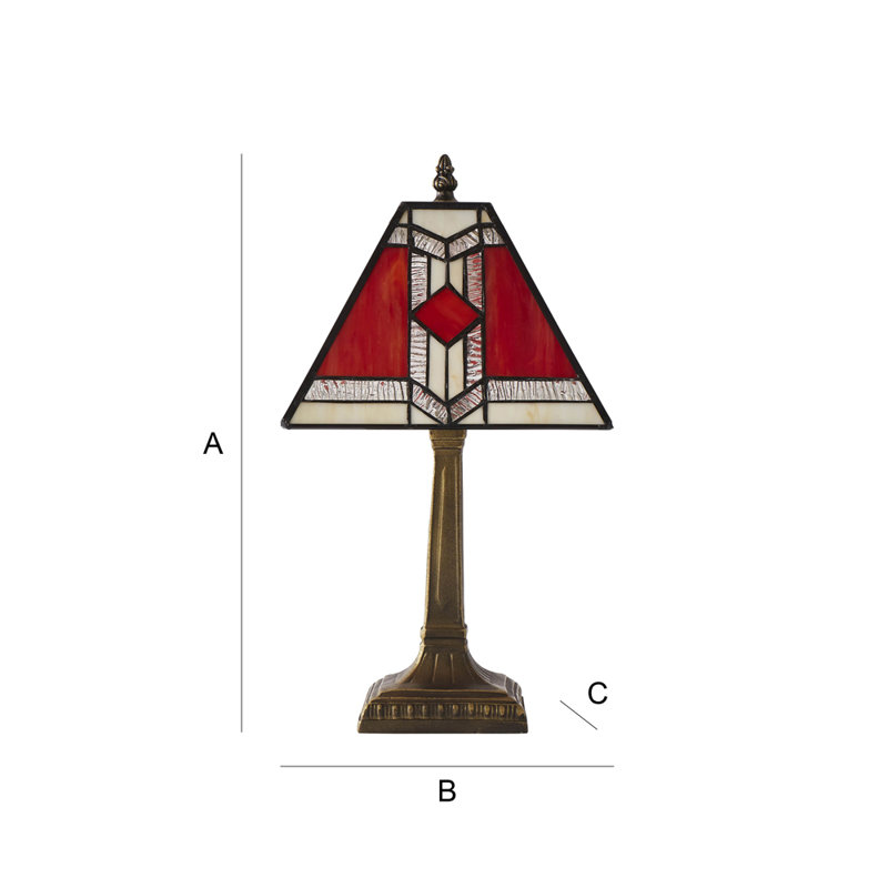 Aztec Tiffany Table Lamp