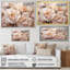 Arrangement d'œillets beige I sur toile-2032783218-2032783225