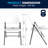 Ivadelle 330 lb. Capacity Plastic Folding Chair with Charcoal Frame-791698827