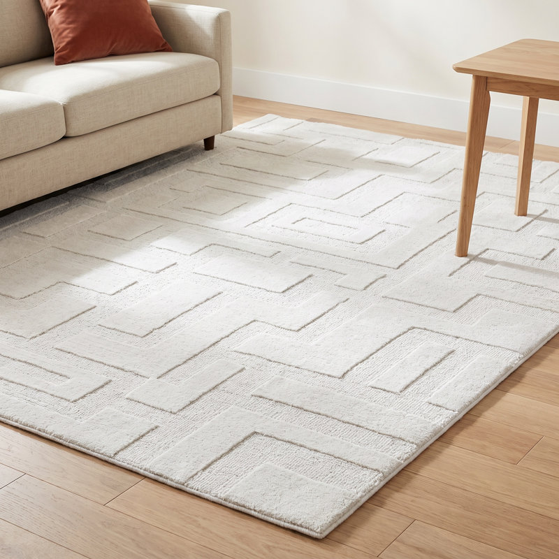 Helaine Hand Tufted Wool Indoor Rug, Rectangle 6' x 9'
