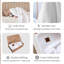 Couverture pour bébé en coton biologique Little Dedi 30 po x 40 po, blanc - Certifié GOTS, maille douce avec boîte-cadeau, couverture de chambre de bébé respirante pour lit de bébé et poussette, lavable à la machine