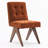 Turfed Linen Upholstered Dining Chair Armless Parsons Side Chair With Solid Wood Legs-2011791569