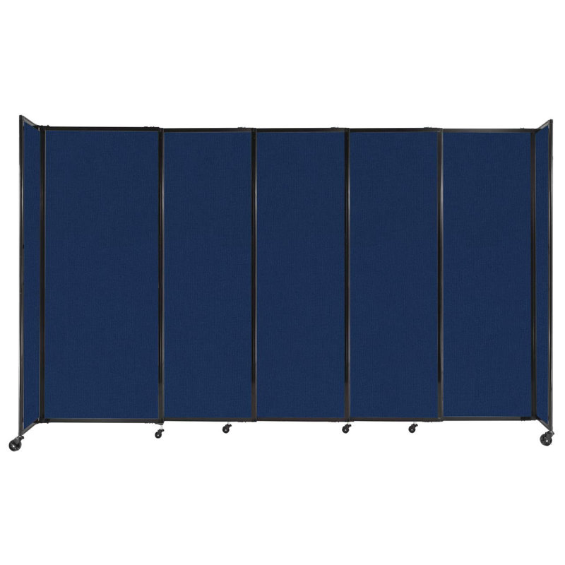 Cloison portative coulissante en tissu StraightWall, H 82 po x l 135 po x P 1 po, Marine