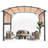 11 Ft. W x 11 Ft. D Metal Pergola with Canopy