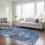 Machine Washable Indoor/Outdoor Colwart ACN919 Navy 8' x 10' Rug-109580845