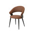 Chaise de salle à manger moderne en similicuir et métal
