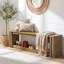 Banc de rangement pour chaussures 70,8 po