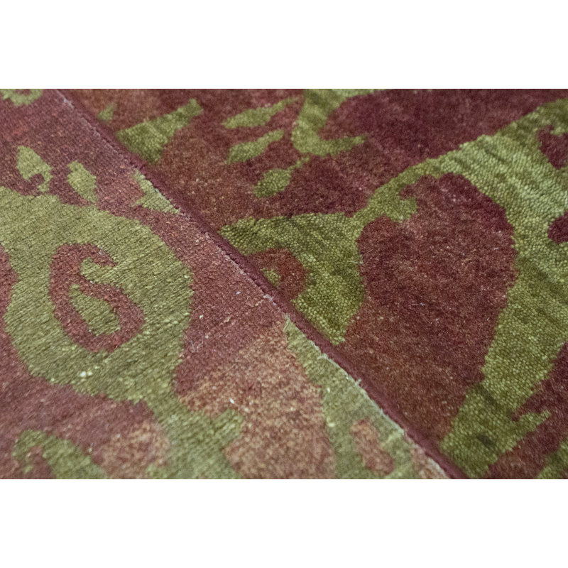 Hand-Knotted High-Quality Red Area Rug