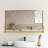 Itcel Metal Flat Wall Mirror with Shelves