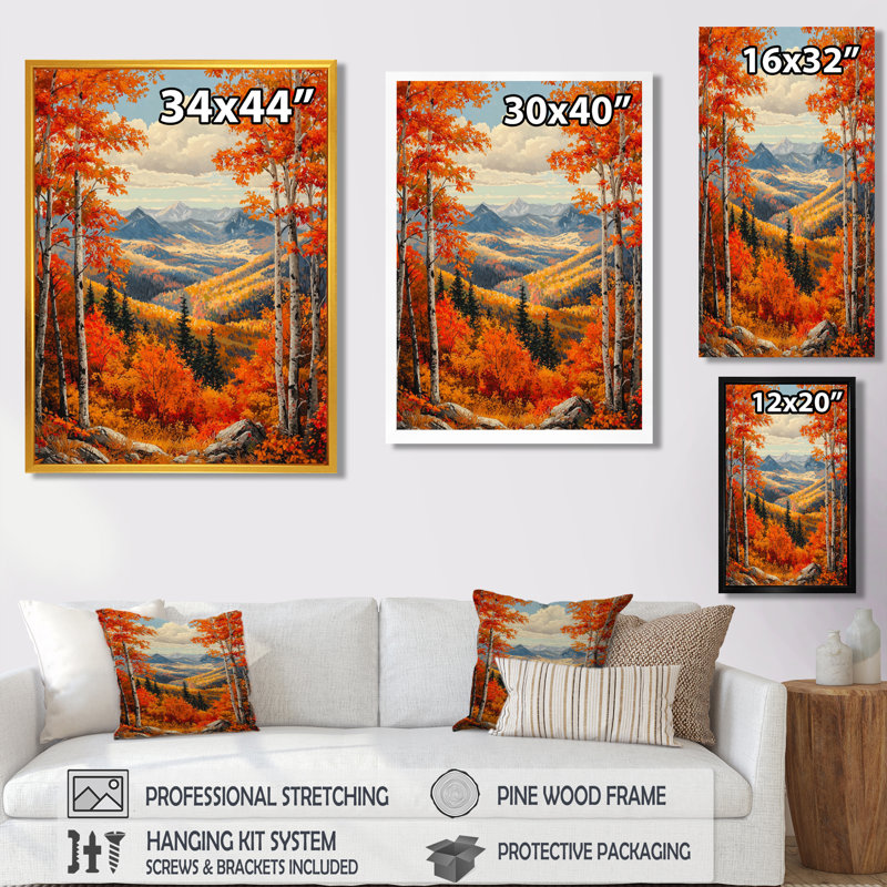Gequan - paysages, reproduction d'art sur toile, Impression d'un seul cadre photo, H 44 po x l 34 po, Blanc