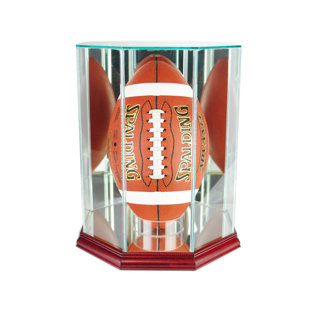 Perfect Cases And Frames 10'' W 10'' D Football Glass Ball / Puck Case