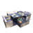 Moda 70 In. X 39 In. X 27 In. Rectangular Wicker Outdoor Gas Fire Pits Dining Set-1485193194