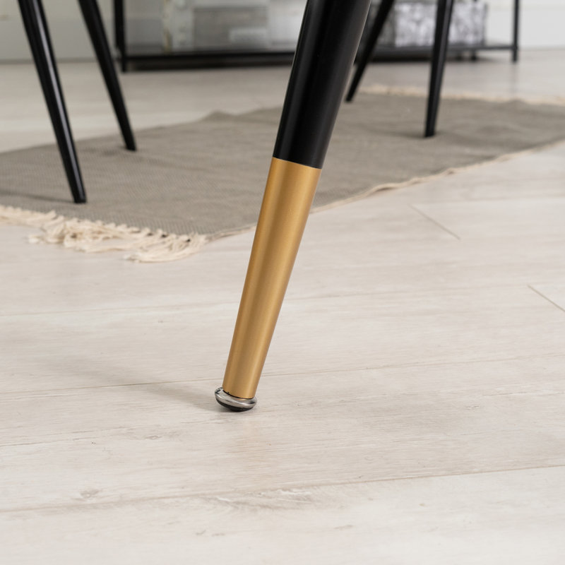 Align Metal Base Dining Table, Marble