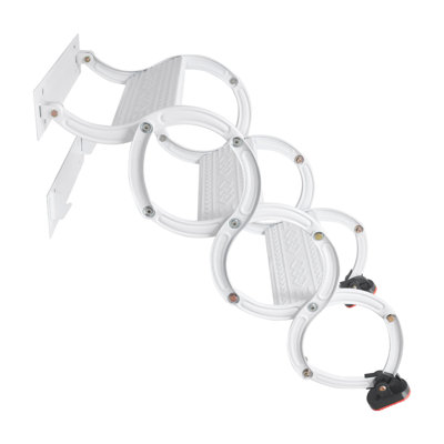3 Steps Wall Mounted Retractable Ladder
