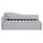 Twin Size Upholstered L-Shaped Upholstered Daybed with Pop Up Trundle-1188051019
