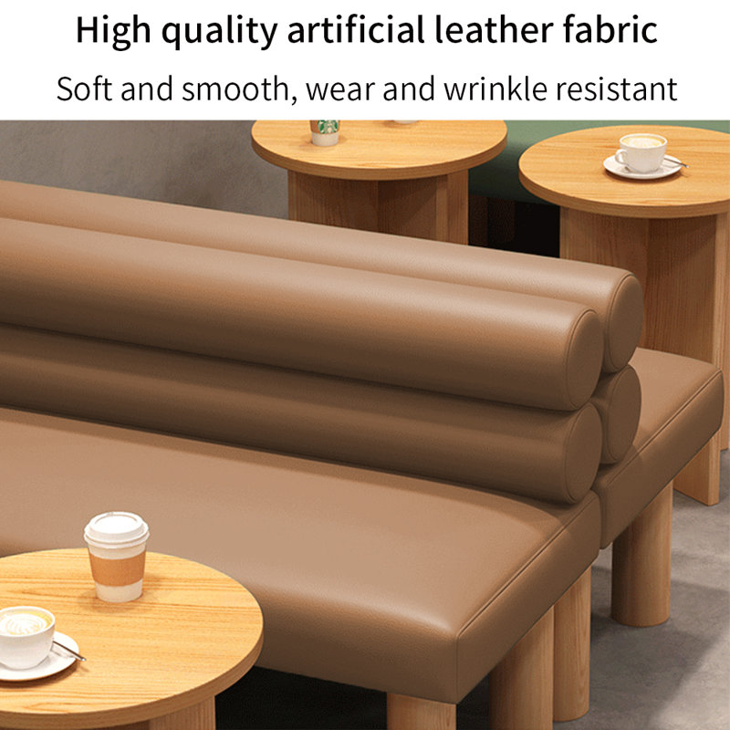 Banc de rangement Modern and Simple Cafe (ensemble de 2), Brun