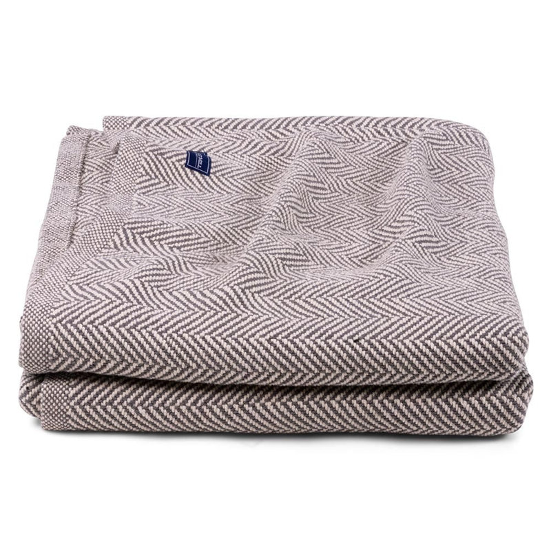 Couverture en coton Coastal Penobscot, 80 po x 96 po, Mauve clair
