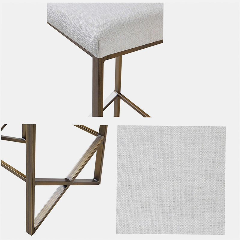 Backless Upholstered Counter Stool 26"H