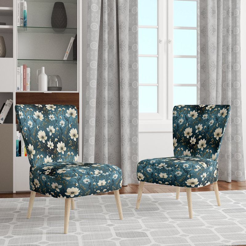 Chaise d'appoint rembourrée Coastal Elegance