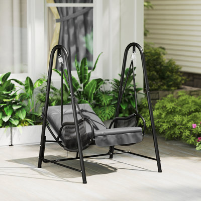 Outsunny Rattan Swing Chair