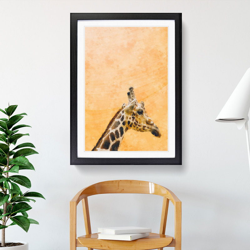 Giraffe Vol.6 - Framed Print, Black Framed, 36cm H x 27cm W x 2cm D